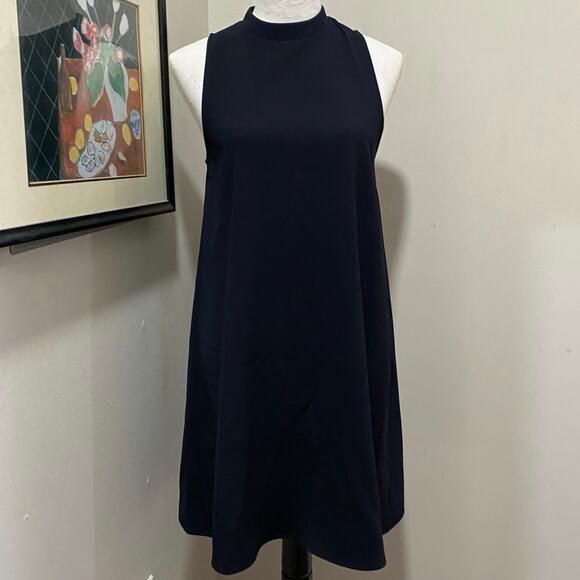 Everly Sleeveless Dress Size Small  Navy Blue A-Line Above the Knee Length - Picture 5 of 10